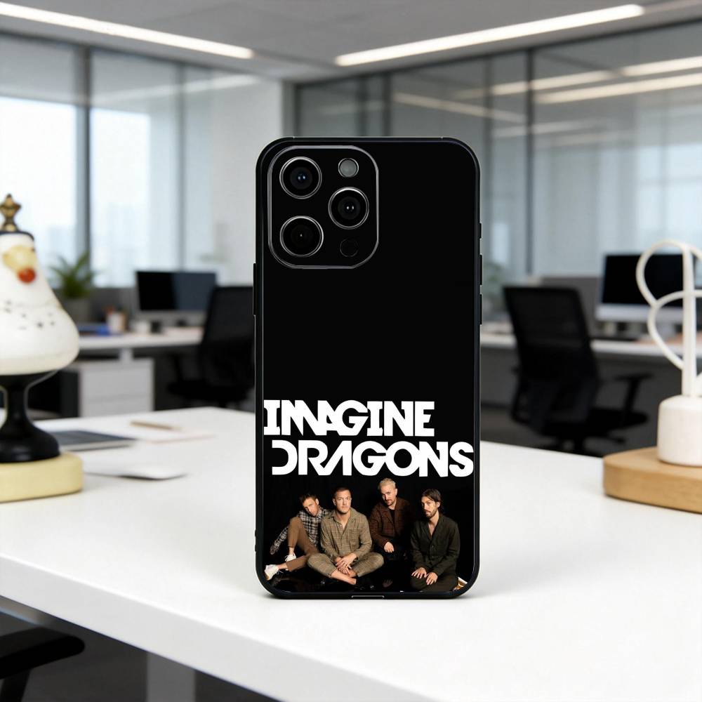 I-Imagine B-Band Драконы L-Looms BD Чехол для телефона для iPhone 17, 16, 15, 14, 13, 12, 11 Plus, Pro Max, Другие Мягкий Черный Чехол