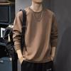 80G Heavy Autumn Loose Long-Sleeved T-Shirt Men'S American Casual Crew Neck Sweater Spring And Autumn Inner Bottoming Shirt