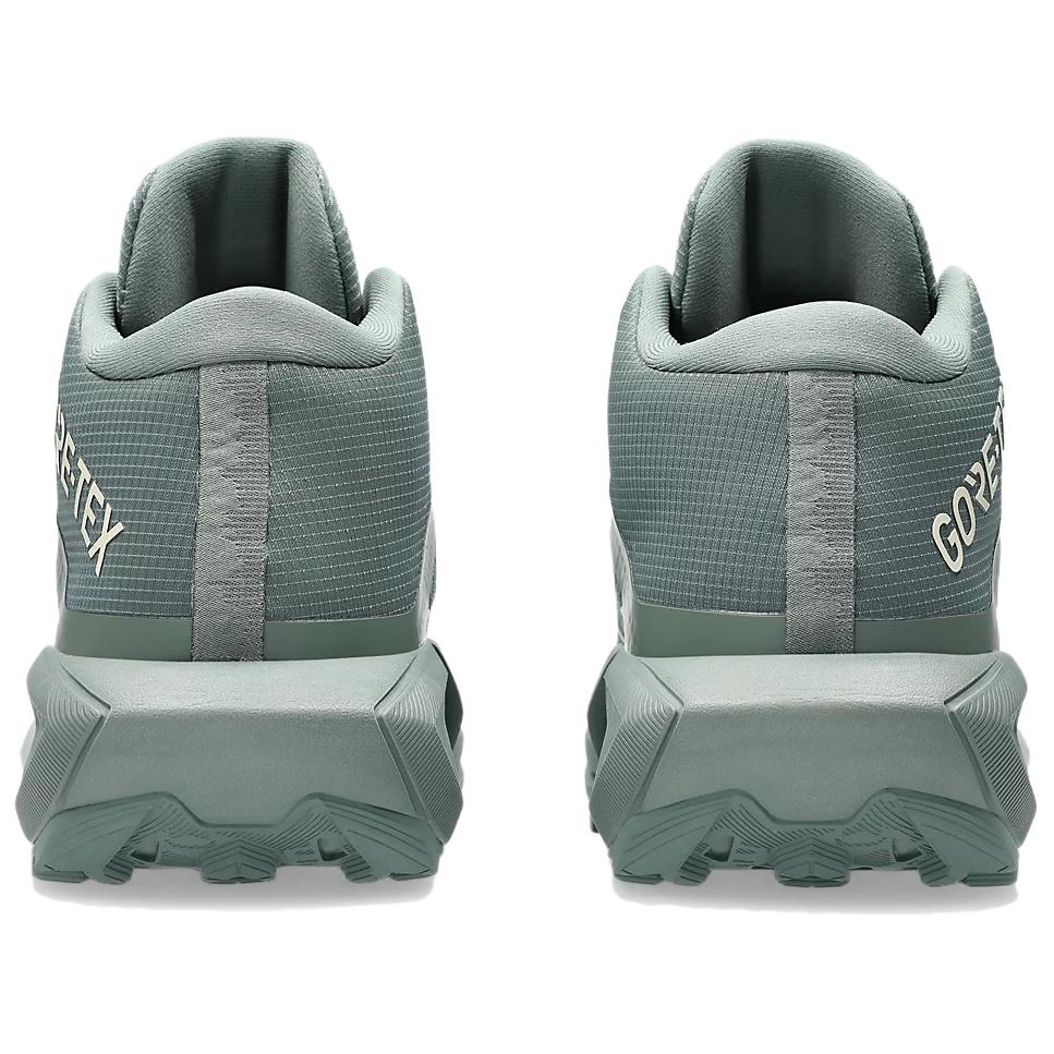 Asics GEL TRABUCO Wear Resistant And Waterproof Mid Top Trail Running Shoes Men's Gray Green Sneakers 1011C085-400