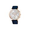 XC Series 50 Meters Waterproof Quartz Cowhide Strap Women's Watch Mother-of-pearl Dial FB1432-21A