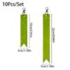 10Pcs Soft PVC Reflective Strips High Visibility Backpack Pendant Car Reflective Keychain  Cycling