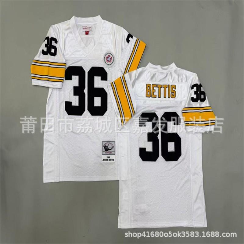 Pittsburgh Steelers Retro NFL Football Jersey Men Cotton Team Sport Uniform Fan Wear