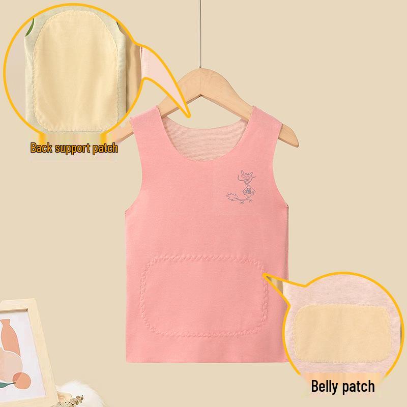 Kids' Cashmere Silk Vest - Warm, Velvet-Lined Base Layer for Boys and Girls In Autumn and Winter