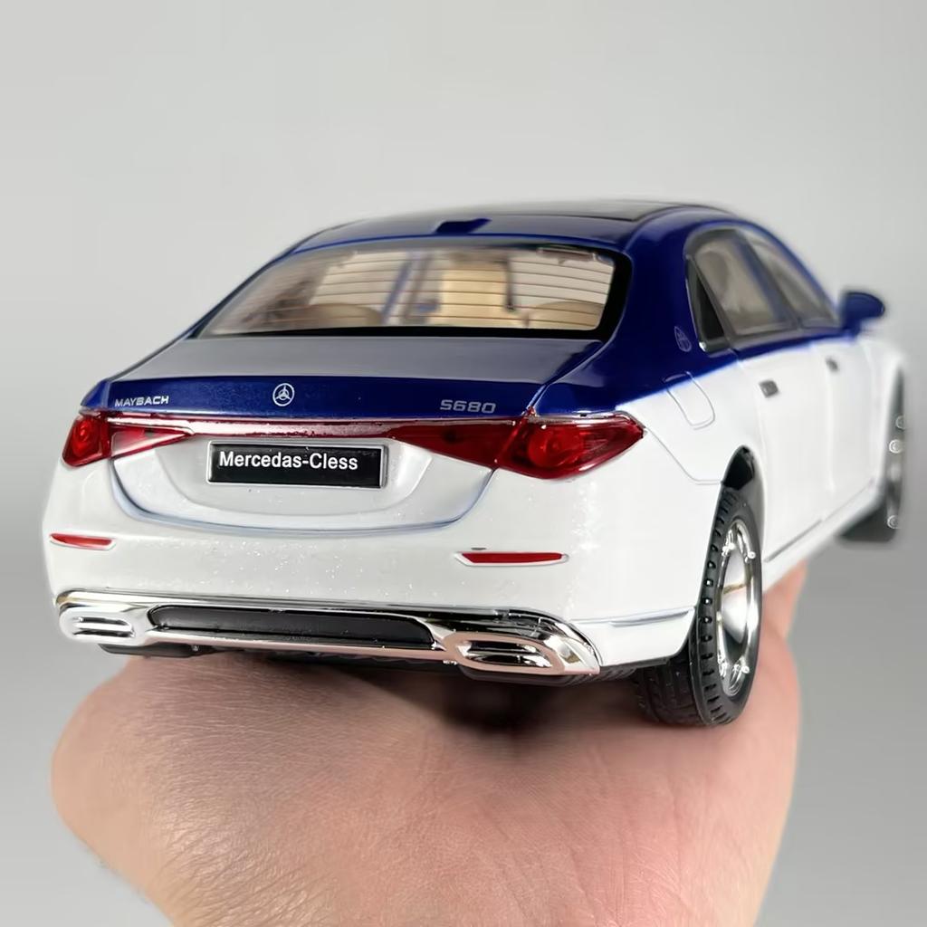 1:24 Mercedes Benz Maybach S680 Key Control Alloy Metal Diecast Model Car Home Trendy Ornaments And Computer Desktop Decoration