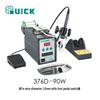 Электрическая паяльная станция QUICK Kuai Ke 376D-90W с автоматической и ручной подачей припоя и ножным педалью