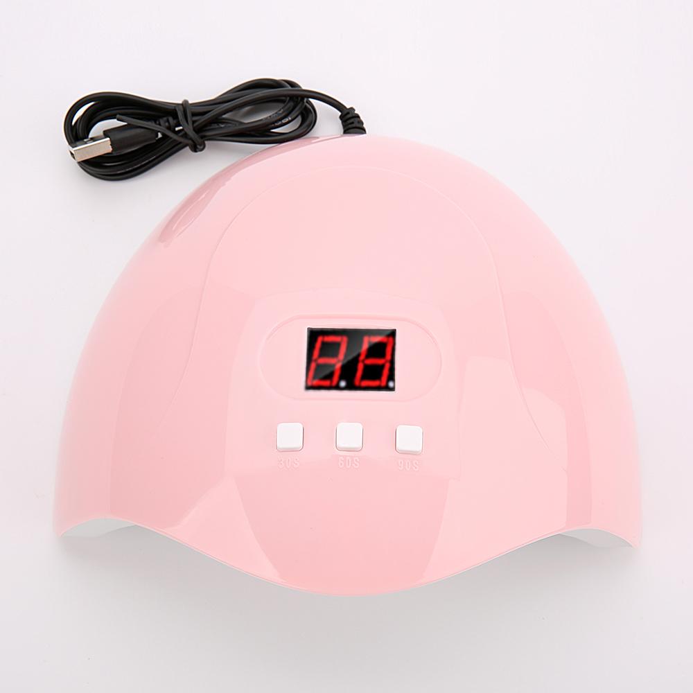 54 Вт лампа для ногтей УФ-светодиодная лампа для сушки лака для ногтей USB аккумуляторная сушилка для ногтей с подогревом инструмент