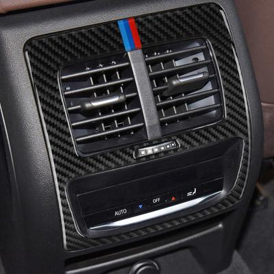 Наклейка из углеродного волокна для BMW X3 X4 18-21 g01 g02 g08, внутренняя рамка автомобиля, отделка приборной панели, декоративные наклейки