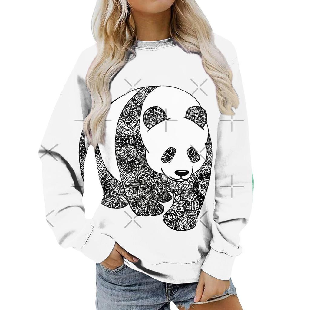 Women's Clothing Autumn Winter Halloween Round Neck Long Sleeve Large Loose Plush Thickened Sweater Top