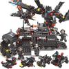 550+PCS Black Hawk Special City Police Military Police Car Fighter Model Building Blocks Kids Bricks Diy Toy Boy Gift