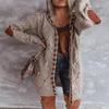 Women's Trendy European & American Long-Sleeve Knit Cardigan Sweater