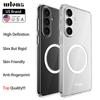 Для Samsung Galaxy S26/S26 Ultra/S26+ Чехол Магнитный Прозрачный Нежелтеющий Дружелюбный к Коже Защита Экрана и Линзы Гибридный Чехол