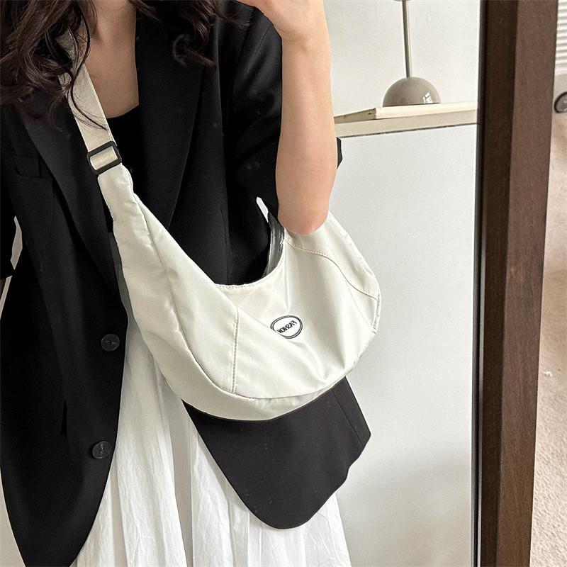 Trendy Large Capacity Dumpling Shape Shoulder Bag For Women Street Style Fashion 2023 Summer New Simple Single Shoulder Bag