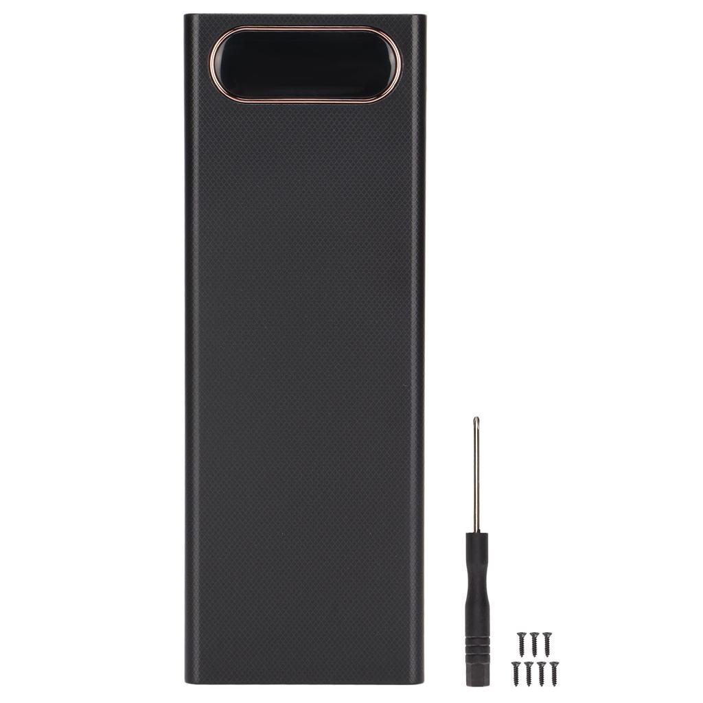 L10 22.5W 10x18650 Welding Free Battery Storage Box LCD Display DIY Power Bank KitBlack