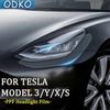 PPF Car Headlight Protective Film TPU For Tesla Model 3 Y X S - Rearview Mirror Transparent Scratch Resistant
