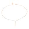 Alloy Long Vertical Bar Pendant Chain Y Necklace Women Party Jewelry