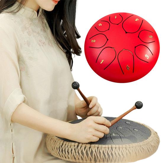 Стальной барабан для языка, перезвон дождя, ручные барабаны, звуковые лечебные инструменты, барабан для чакр, барабан для музыкального образования, медитации, йоги, дзен