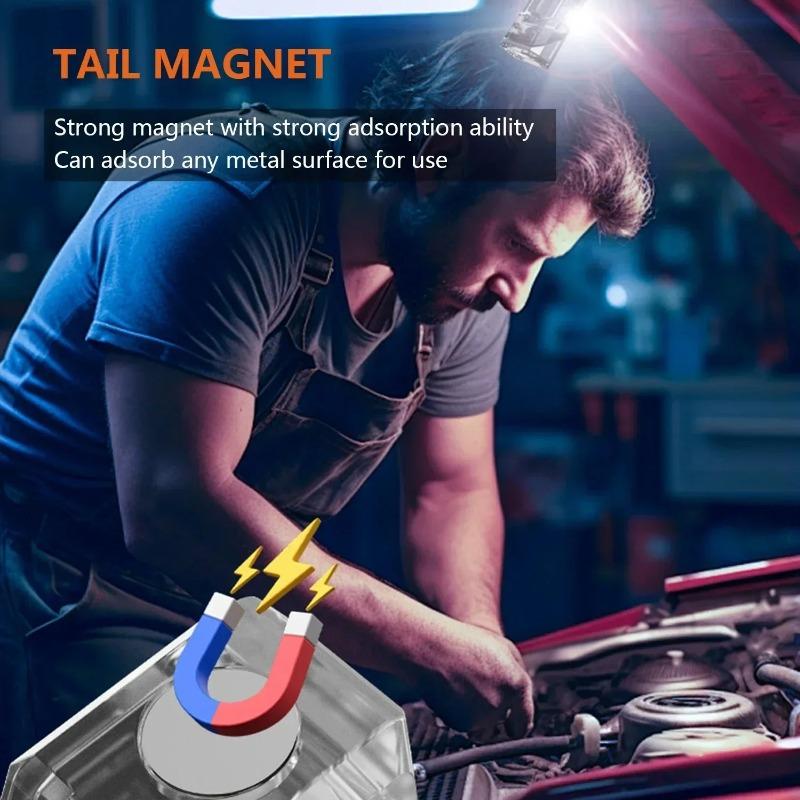 COB+SMD LED Уличный Мини-фонарик USB-C Перезаряжаемый Кемпинговый Рабочий Свет 1000 мАч Мощный Фонарик для Путешествий Аварийный Свет