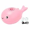 Whale Shaped Electric Blowing Ball Toy Plastic Air Suspension Toy  Focused Play for Kids