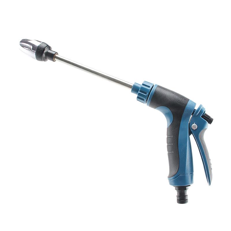 Водяной пистолет высокого давления для мойки автомобилей с длинной ручкой | Насадка для садового шланга 3/4 дюйма, подходит для ручных инструментов для уборки в автомобилях, домах и на открытом воздухе