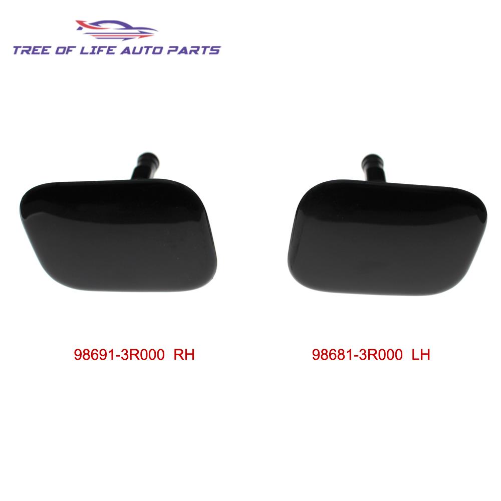 Left Right Front Headlight Cleaning Washer Spray Nozzle Cover Headlamp Water Jet Cap For KIA Cadenza K7 2010 2011 2012