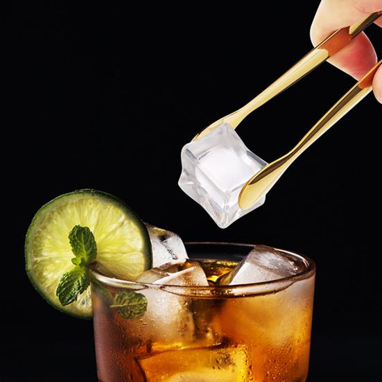 Mini Tongs Rustproof Corrosion Resistant Comfortable Grip Anti-skid Serving Tongs Ice Cubes Clamp Kitchen Tool