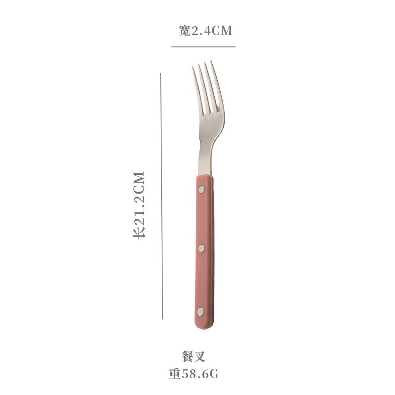 Набор столовой посуды для западного ресторана из нержавеющей стали 304, бытовой, с ручками-зажимами, нож, вилка, ложка, ручки под мрамор, нож для масла, десертная ложка