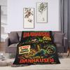 Danhausen Curses Meme Horror Blanket Flannel Printed   Multifunction Lightweight Thin Throw Blankets for Sofa Office Quilt