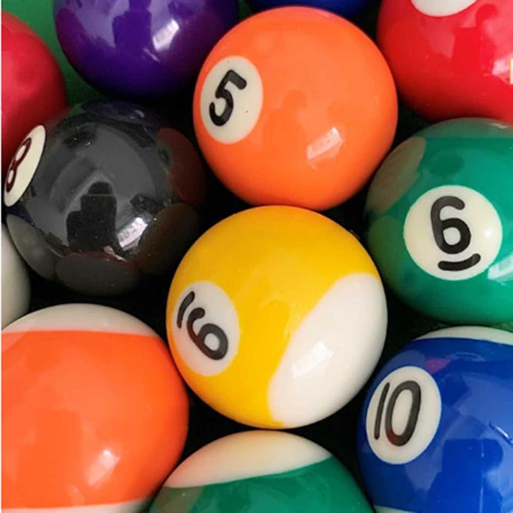 Small Billiard Balls Set Professional 25mm/32mm/38mm Billiard Balls Suitable for All Skill Level Players