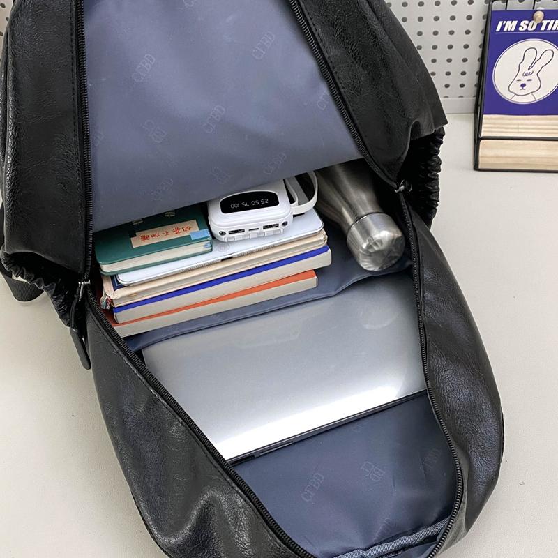 Деловая сумка для компьютера из мягкой искусственной кожи, мужской дорожный рюкзак, большой емкости, студенческий рюкзак