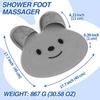 Silicone Rabbit Foot Bath Mat Non-Slip Eco-Friendly Durable Household Shower Floor Mat for Back Massage & Dead Skin Removal