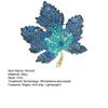 Женская брошь со стразами в форме клена, булавка для воротника, антиокислительная, антикоррозийная, для вечеринок, вечерних нарядов, одежды, сумки, шарфа, свитера, брошь