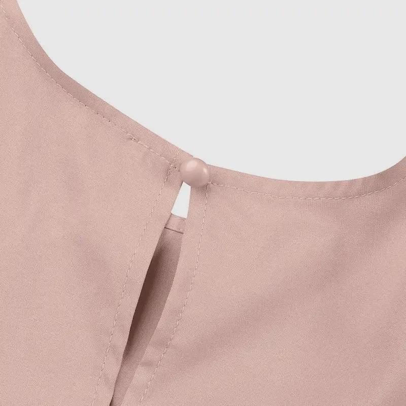 Новый элегантный мусульманский сарафан с длинными рукавами и шнуровкой, однотонный