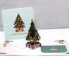 3D Christmas Tree Greeting Card Colorful 3D Pop Up Card with Envelope