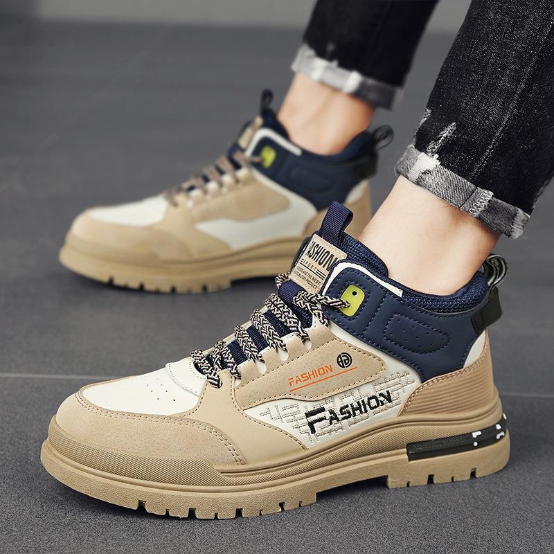 Высокие рабочие ботинки мужские ботинки Мартин осень и зима мужская обувь кожаная поверхность повседневная спортивная трендовая обувь мужская