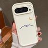 Простой Чехол для Телефона Pixel 8/8A/9Pro/7Pro с Пиксельным Изображением Лунной Горы, Защита от Падений