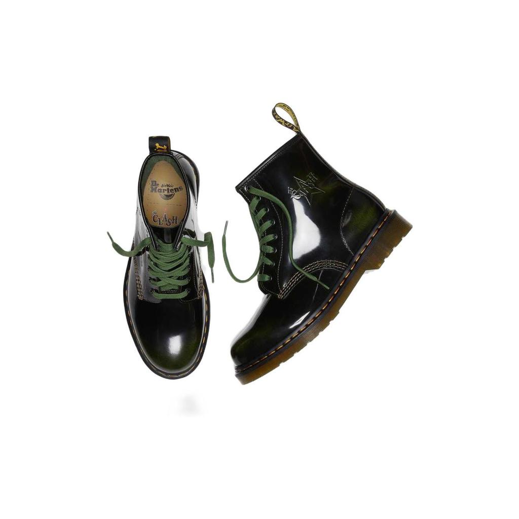 Dr. Martens 1460 Leather Commuter Casual Mid-Calf Boots Unisex Boots Military-Green 28000342