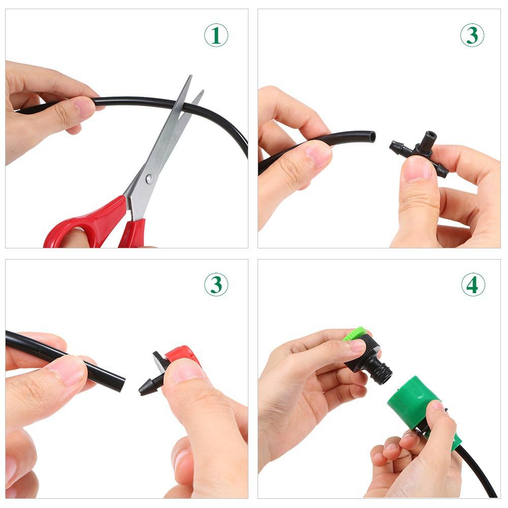 Садовая автоматическая система капельного орошения, комплект для садового орошения, регулируемый набор для капельного полива, набор для орошения