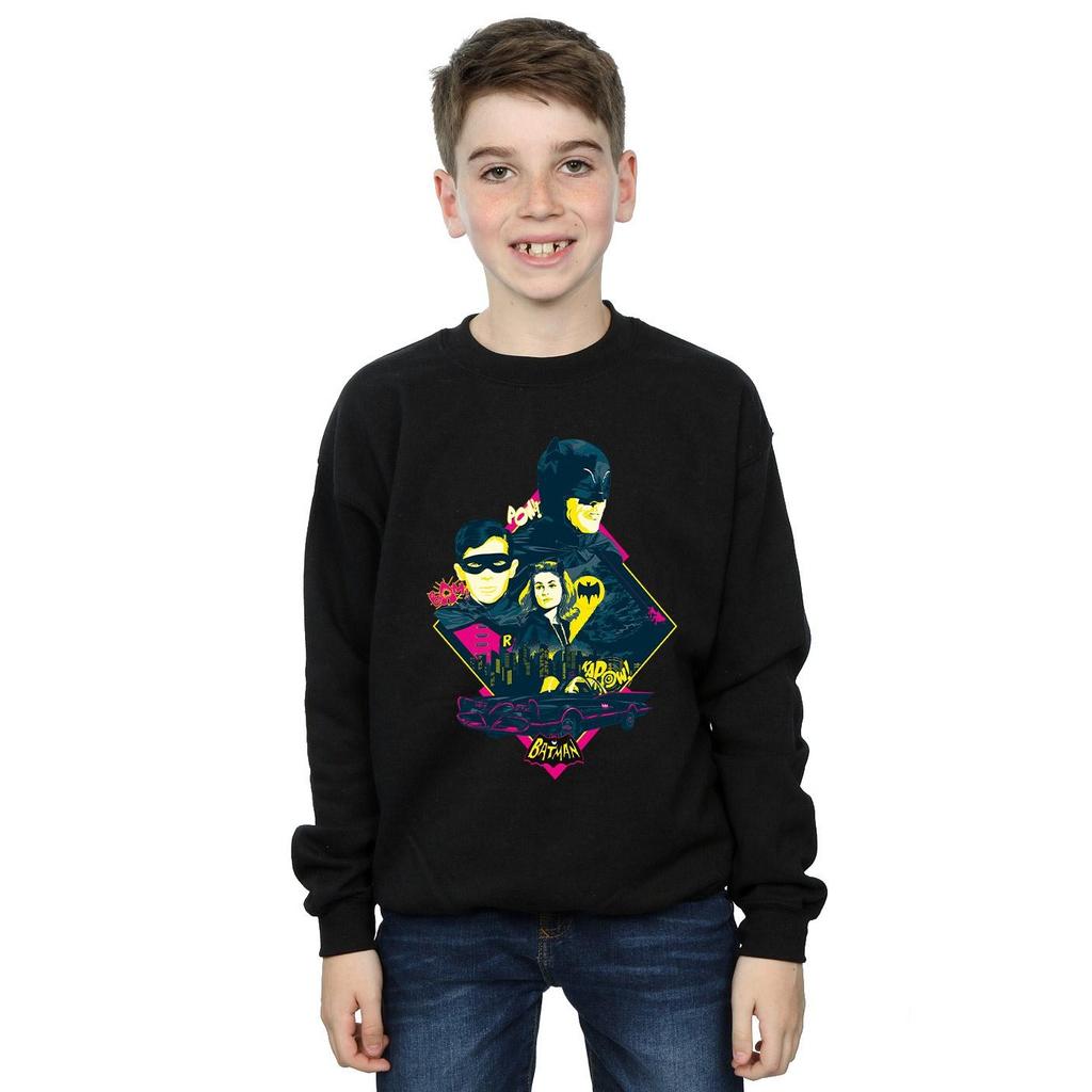 DC Comics Boys Batman TV Series Character Pop Art Sweatshirt