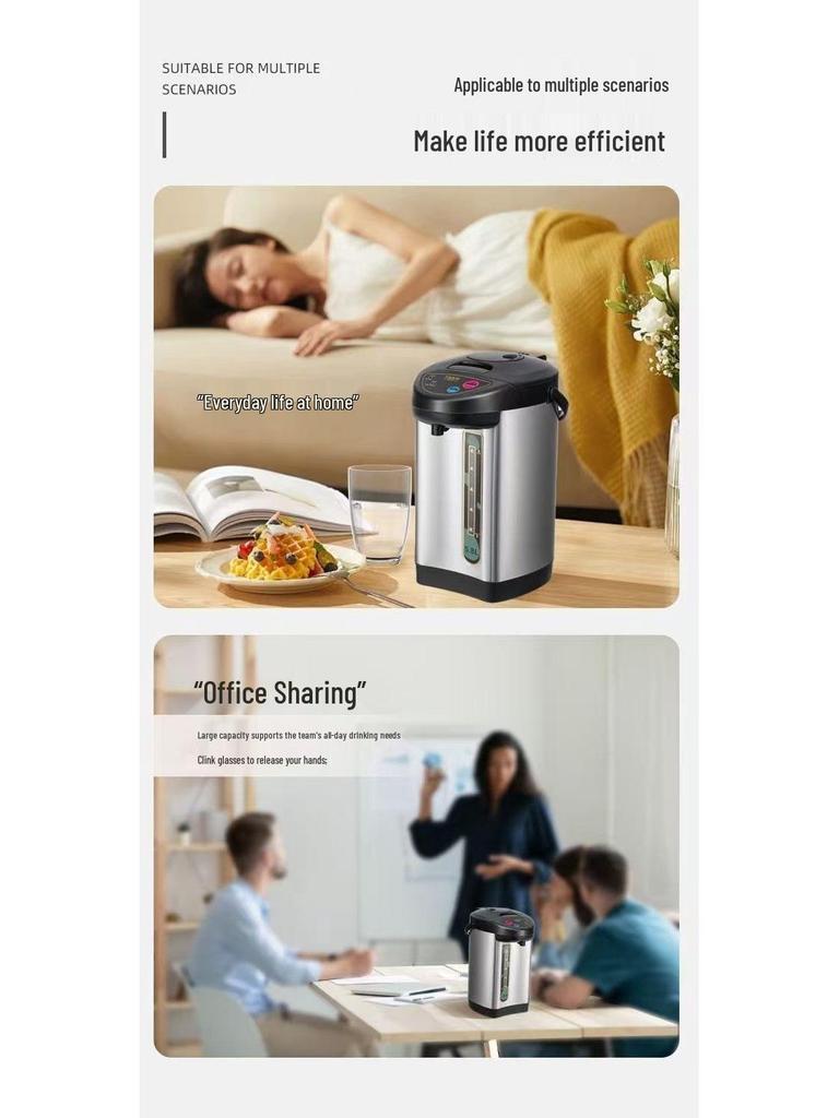 Умный электрический чайник из нержавеющей стали с контролем температуры | Большая емкость, полностью автоматический термос