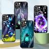 Стеклянный чехол с бабочкой и луной для Apple iPhone 13 Pro 11 14 12 7 8 Plus SE 2022 XR X XS Max 6 6S, закаленный чехол для телефона