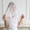 Свадебный платок с кружевной отделкой Однотонный Церковный veil с кружевной отделкой Соборный veil Церковная церемония