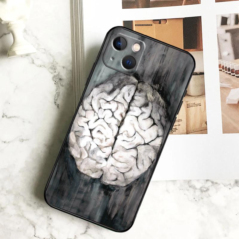 Чехол для телефона 'Анатомия Мозга' для iPhone 17 16 15 14 12 11 13 Pro Max Plus 12 13 Mini 16e 17 Air Cover Coque