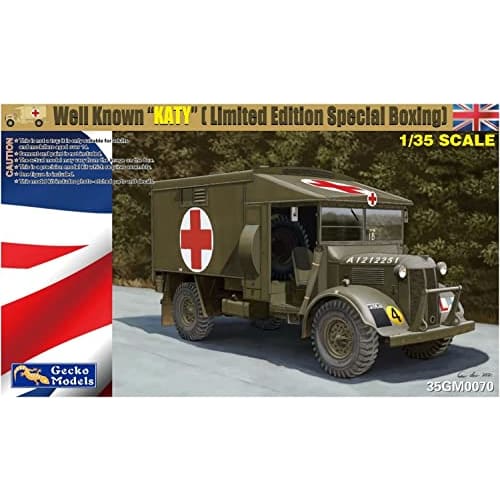 Gecko Model 1/35 Scale World War II British Army K2/Y Military Ambulance "Well Known Katy" Limited Special Edition Plastic Model Kit GEC35GM0070, Mold