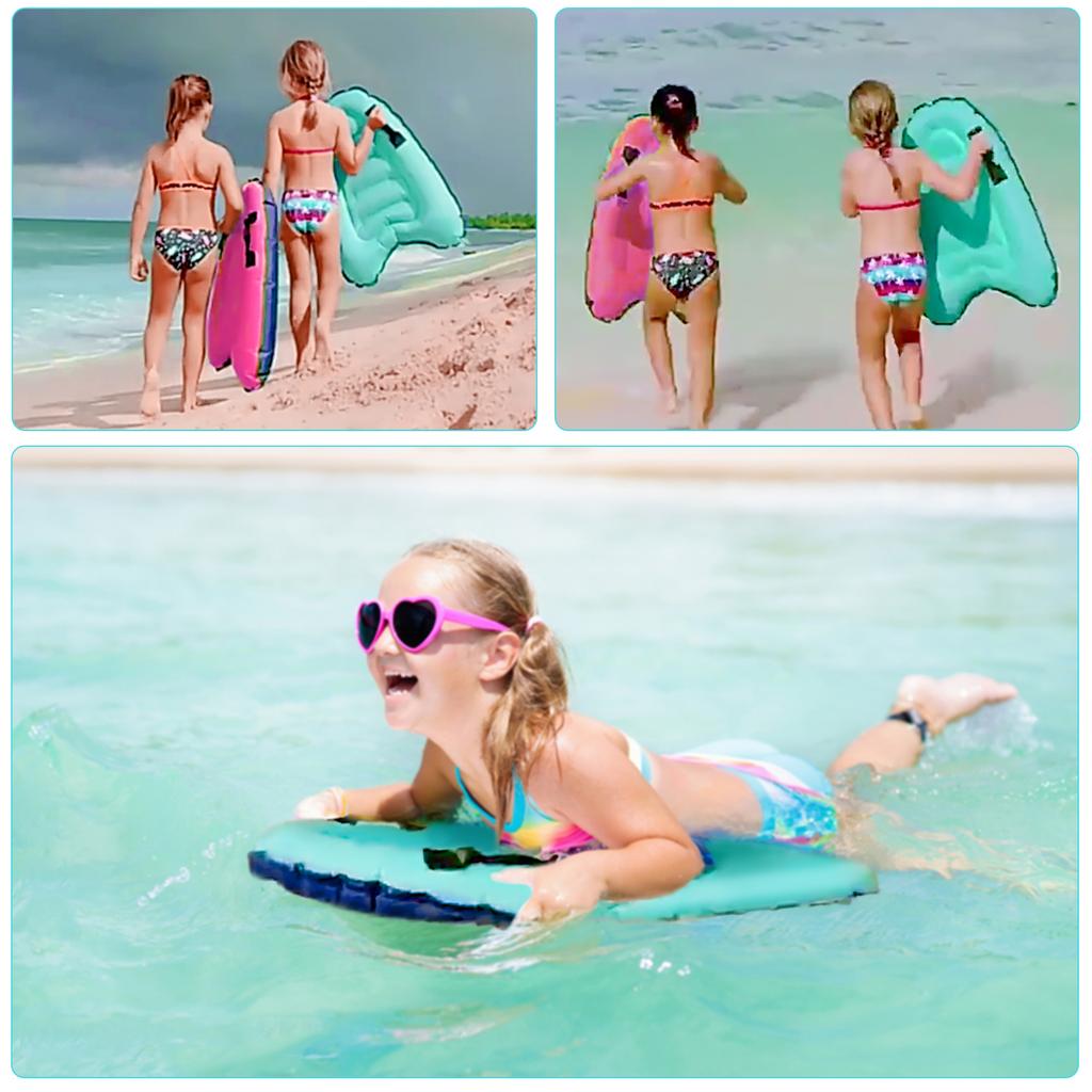 Надувная доска для серфинга с ручками, надувная доска для плавания для детей и взрослых для пляжного серфинга, плавания
