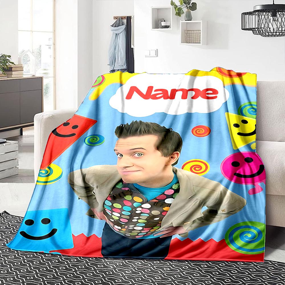 Custom Name Blue'S Clues Adventure Party Blanket For Couch Bed Plush Cozy Fuzzy Blanket Super Soft Warm Blankets For Fall And Winter 0916258
