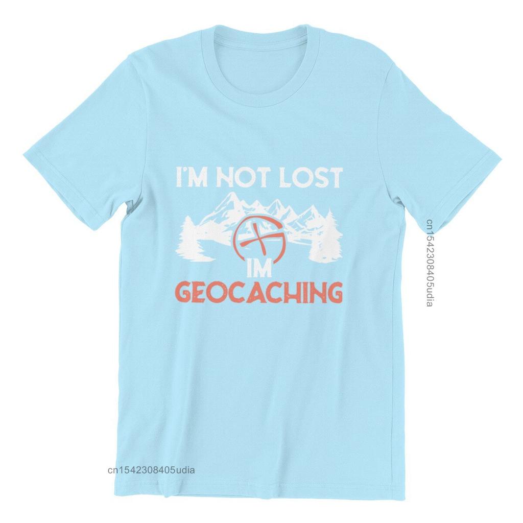Забавная футболка Geocacher Geocache Geocaching унисекс, футболка с призмой Хизер, женская рубашка для пар, футболка для студентов, обычная забавная футболка