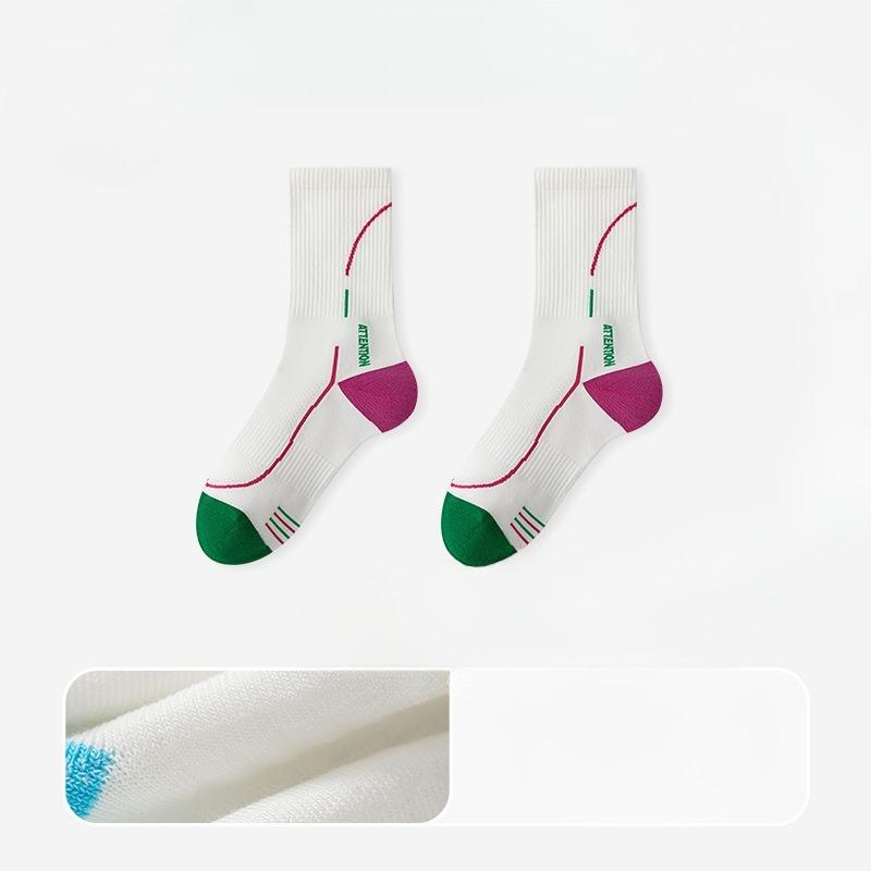 Женские профессиональные уличные альпинистские беговые бадминтонные спортивные противоударные нескользящие потные дышащие носки-гольфы1
