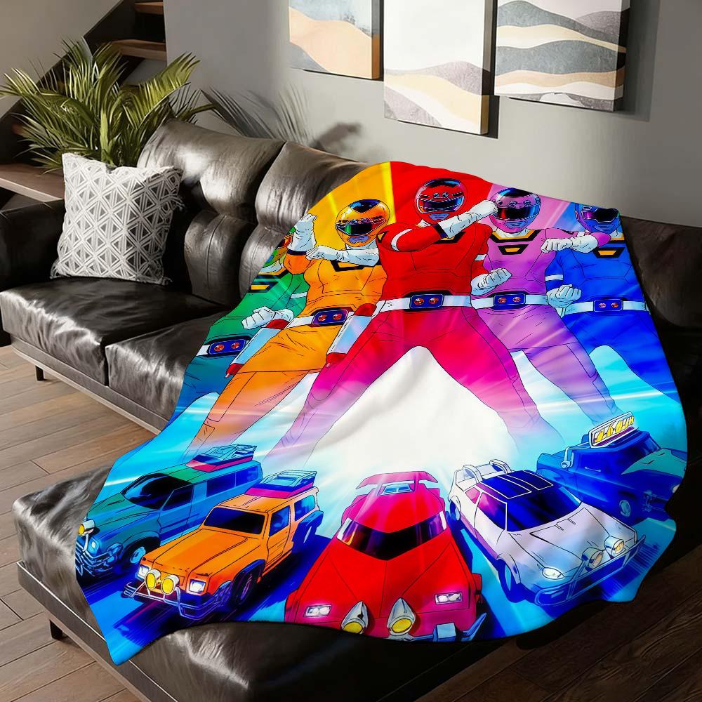 Adventure TV P Power R RangerS Blanket For Sofa Office Bed Plane Travel Sleep Read Relax Camping Soft And Warm