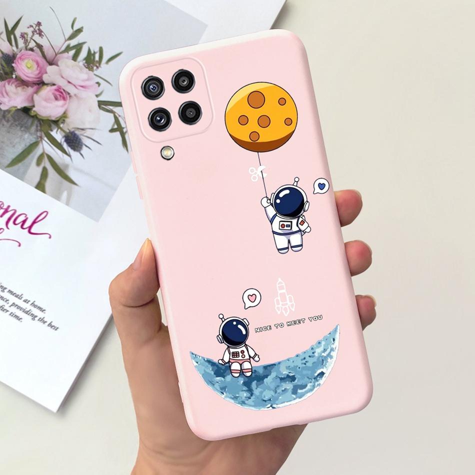 Чехол для телефона Samsung Galaxy M22 Samsung M22 F22 SM-M225F E225F Милый Мультяшный Кот Конфетный Цвет Мягкий Силикон Задняя Крышка Телефона