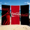 C-Coca-Cola-ES Модное полотенце с логотипом для кемпинга на открытом воздухе Пляжное полотенце Супервпитывающее Быстросохнущее Летнее полотенце